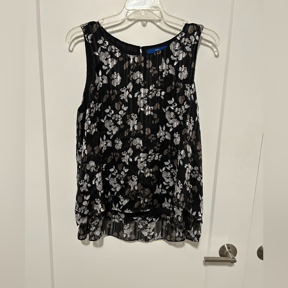 Apt 9 Sleeveless Floral Blouse XXL